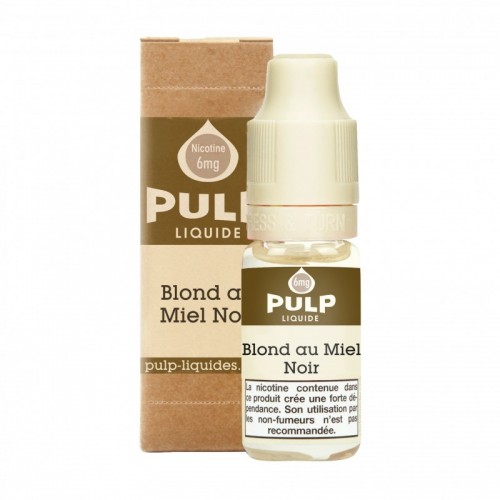 Flacon E Liquide 10ml Blond au Miel Noir par Pulp Flacon E Liquide 10ml Blond au Miel Noir par Pulp