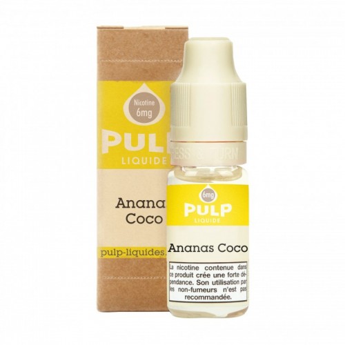 Flacon E Liquide 10ml Ananas Coco par Pulp Flacon E Liquide 10ml Ananas Coco par Pulp