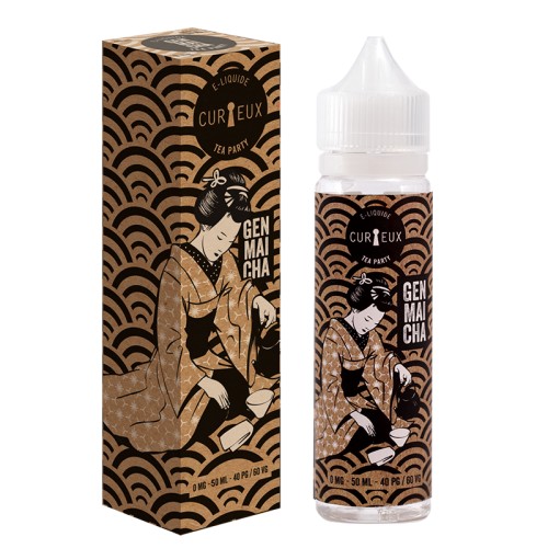 Flacon E Liquide Prêt à Booster Genmaicha de Tea Party par Curieux Flacon E Liquide Prêt à Booster Genmaicha de Tea Party par Curieux