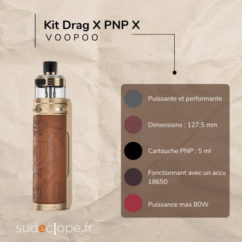 Kit Drag X PNP X de la marque Voopoo chez Sudeclope.fr