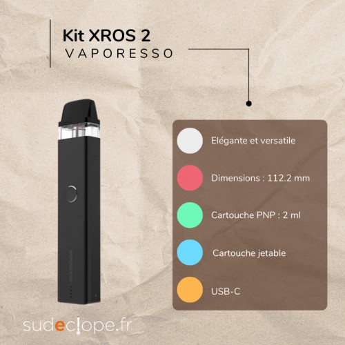 Kit XROS 2 Pod de Vaporesso divers coloris