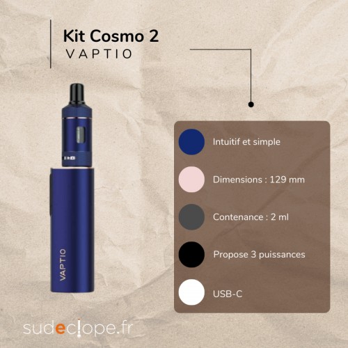 Nouveau Kit Cosmo de la marque vaptio disponible chez Sudeclope.fr