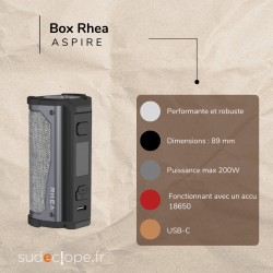 Box Rhea de la marque Aspire disponible chez Sudeclope.fr
