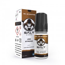 Flacon E Liquide Usa Strong au Sel de Nicotine par Salt E-Vapor