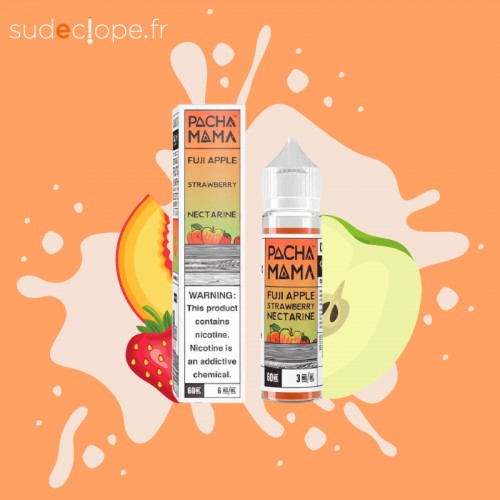 Flacon E Liquide Prêt à Booster Fuji Apple Strawberry Nectarine de Pachamama par Charlie's Chalk Dust